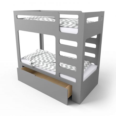 Bunk bed cuBED with box gray