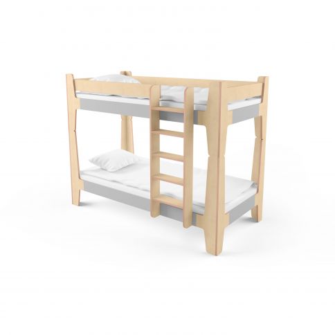 Bunk bed Tower Big natural wood / gray