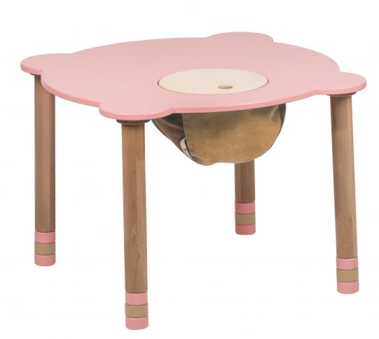 Round pink table