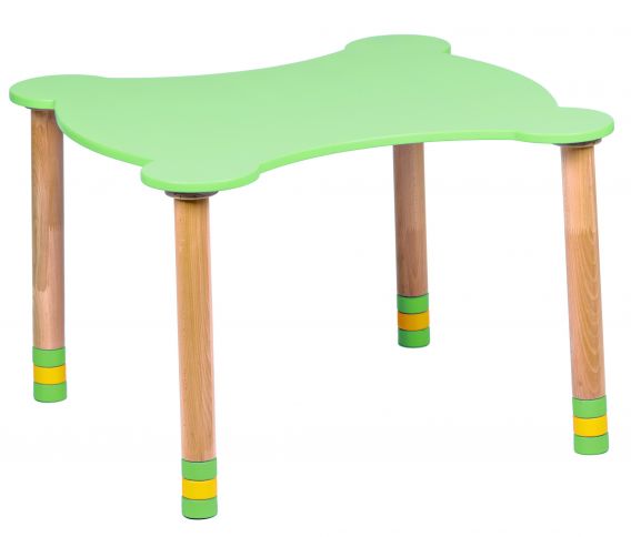 Figured table green