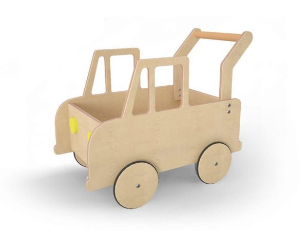 Children's car BipBip natural wood