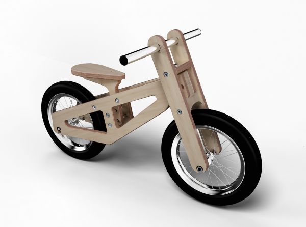 Run bike Indie natural wood