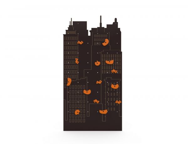 Children's climbing wall New York brown (outdoor)