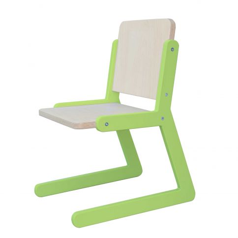 Children's chair Lines 1 green