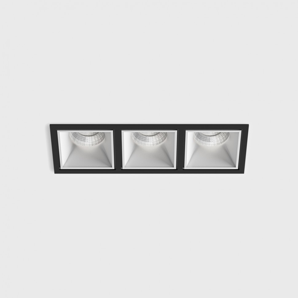 CELL 3, L255mm, W90mm, H82mm, LED 3 x 9W, 3000K, blanco/negro