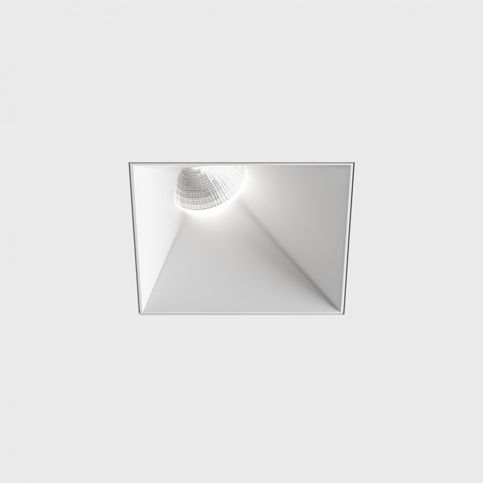 INVISIBLE SquareAssym, L110mm, W110mm, H117mm, LED 13W, 3000K, blanco