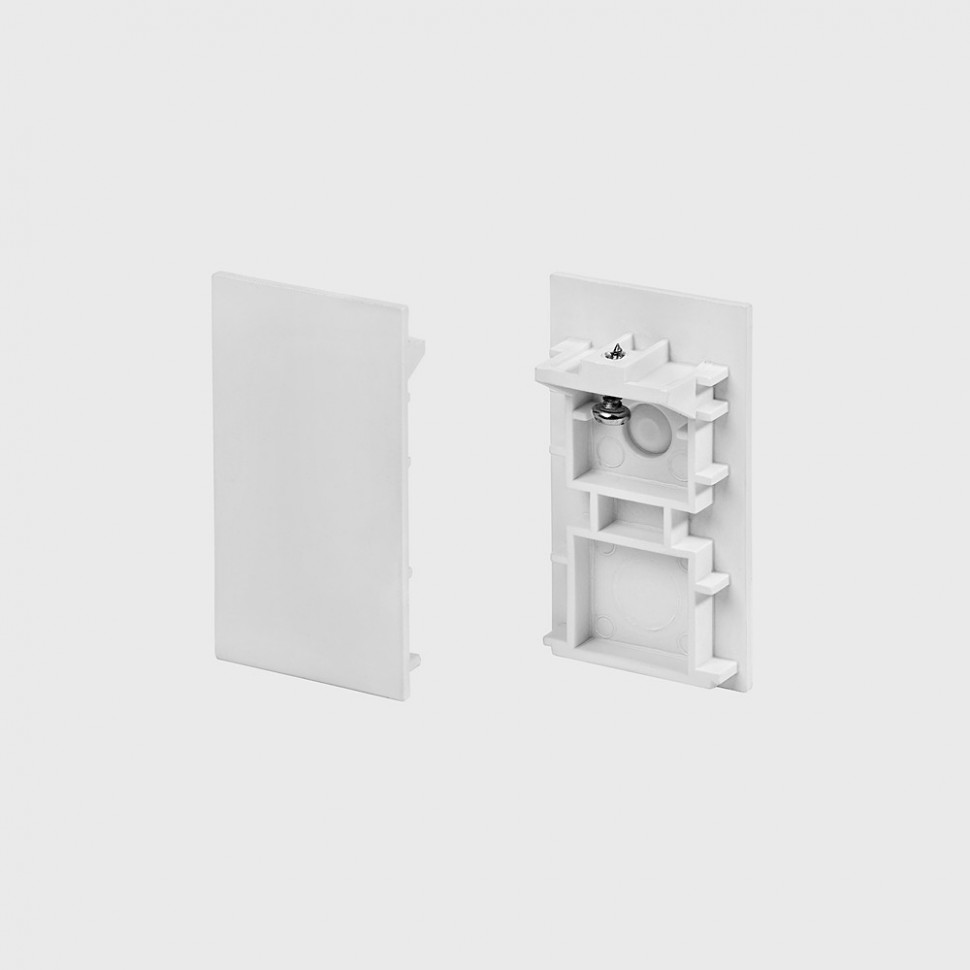 IN_LINE END CAP R/S, 2pcs/paquete, blanco