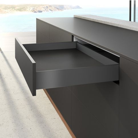 Drawer set AvanTech YOU Q L=500 H=101 anthracite Hettich