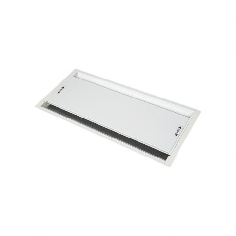 EXIT DUAL Trampilla de doble cara para bloque de toma de corriente, L = 263 mm blanco