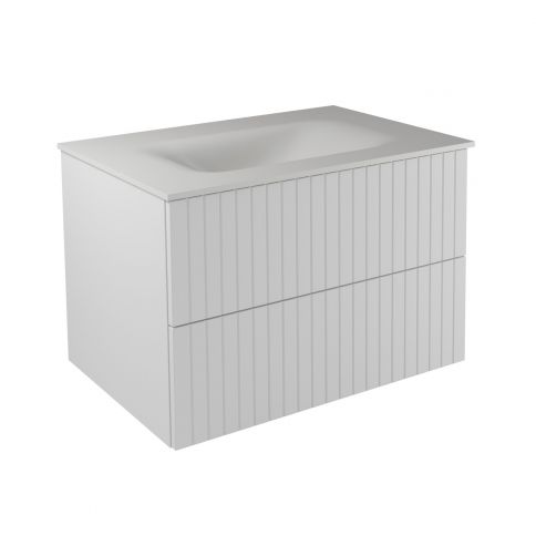 Besco Akya Linea blanco mate + lavabo blanco mate