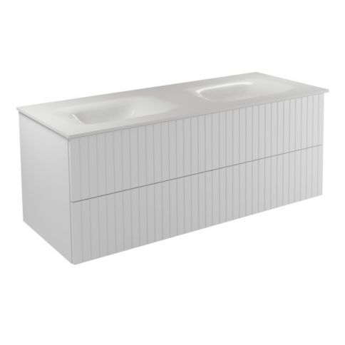 Besco Akya Linea 131 blanco mate + lavabo blanco mate