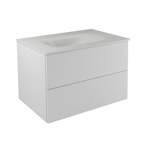 Besco Akya Classic blanco brillante + lavabo blanco mate