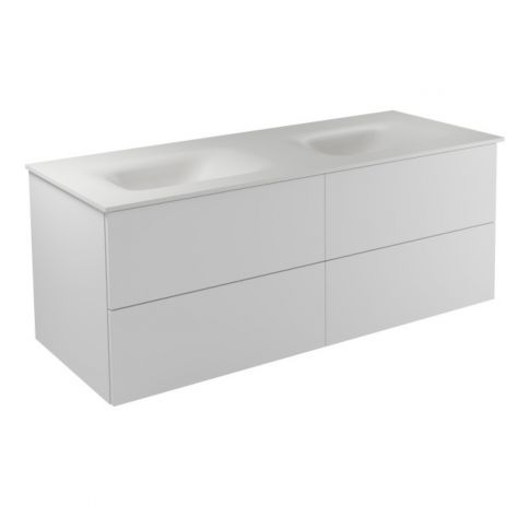 Besco Akya Classic 131 blanco brillante + lavabo blanco mate