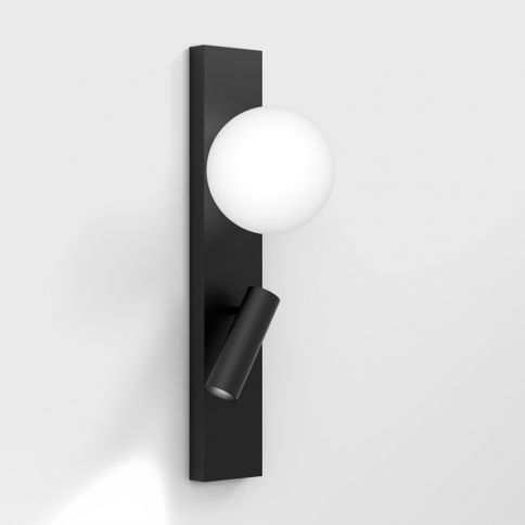 SFERA WALL M, L100mm, sp16mm, h344mm, LED 3.6W, LED 1.5W, 3000К, IP20, negro