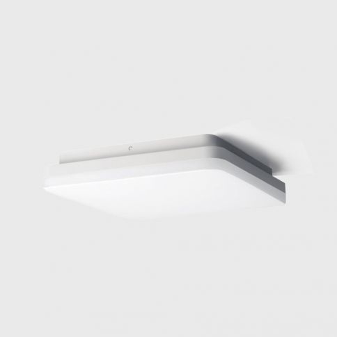 FLAT S3, 400x400mm, h65mm, LED 38W/29W, 3000K/4000K, IP54, blanco