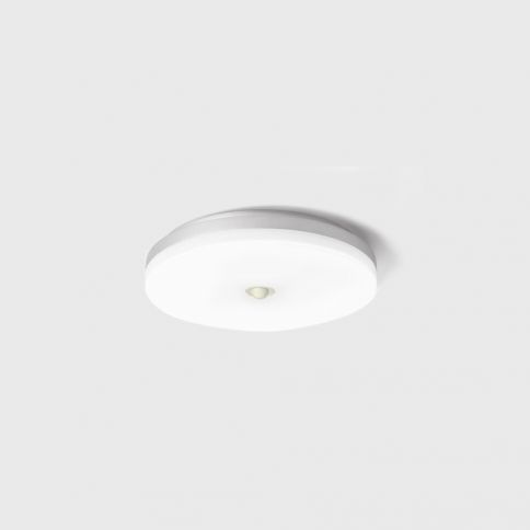 FLAT R1 SMART, D250mm, h 63mm, LED 15W/10W, 3000K/4000K, IP54, sensor de movimiento, blanco