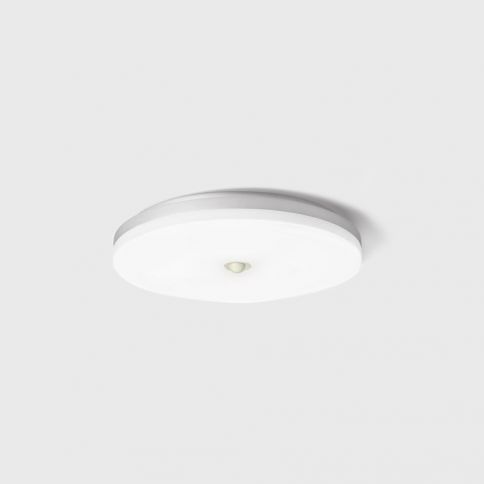 FLAT R2 SMART, D270mm, h 57mm, LED 24W/18W/10W, 3000K/4000K, IP54, sensor de movimiento, blanco