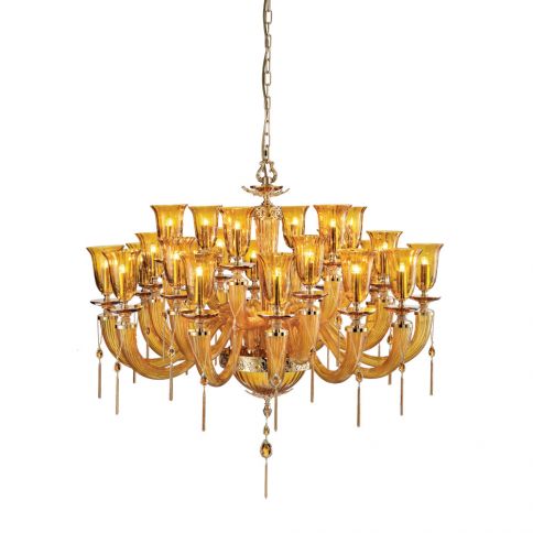 Euroluce Julienne L12+6+6 Glass Amber