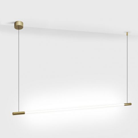 SLIMLINE, L1031mm, D18mm, LED 8W, 3000K, 48V, latón