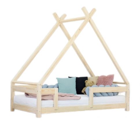 Benlemi TAHUKA en forma de tipi con protector de cama firme 90x160 cm