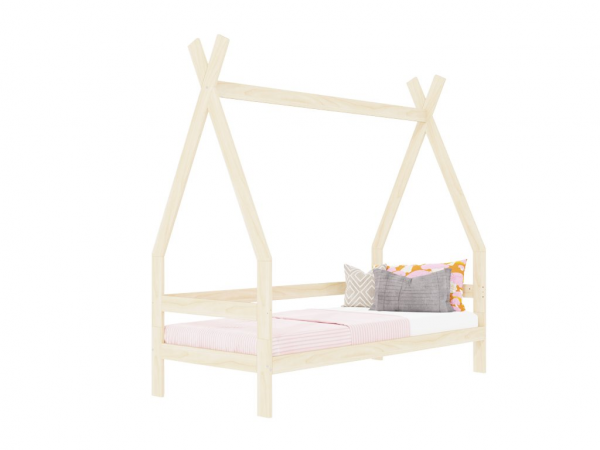 Benlemi SAFE en forma de tipi con somier firme 90x160 cm