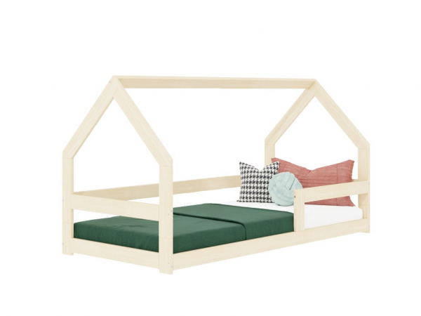 Benlemi SAFE de madera con dos protectores de cama 90x160 cm