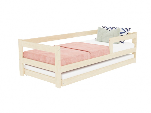 Benlemi SAFE individual con dos protectores de cama y cama supletoria 80x160 cm