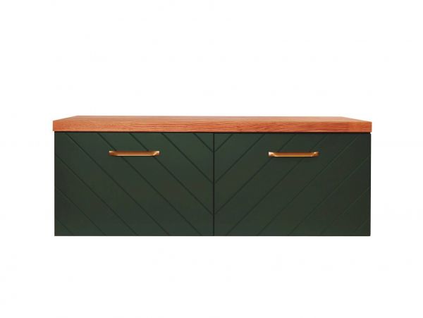 Besco Floo 60 mueble de lavabo negro mate/pedidos especiales, tiradores dorados