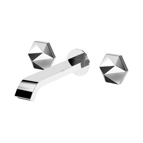 Bruma Utopia Mezclador empotrado de 3 orificios para lavabo Puesta de sol