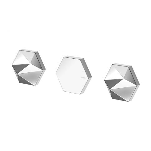 Bruma Utopia Grifo empotrado de 3 orificios, Gunmetal