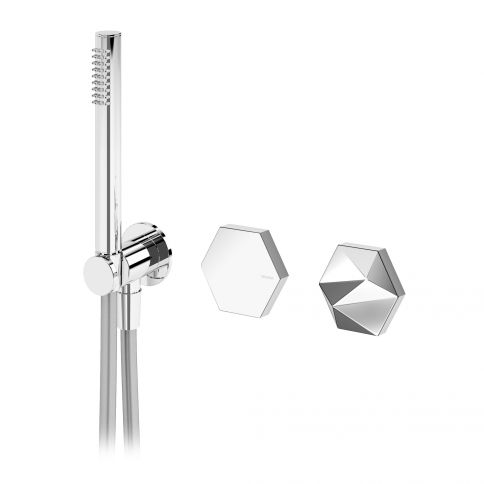 Bruma Utopia Mezclador empotrado Progressive con juego de ducha de mano Cielo nocturno