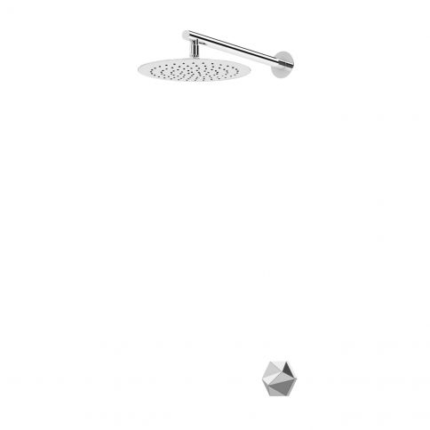 Bruma Utopia Juego de ducha Progressive con cabezal de ducha de Ø250 mm, Gunmetal