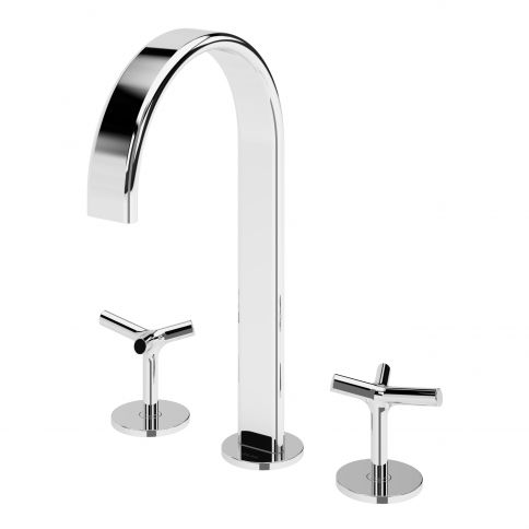 Bruma Genesi Mezclador de lavabo de 3 orificios, Puesta de sol