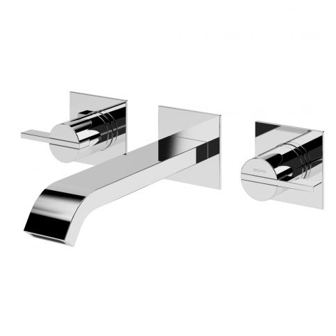 Bruma Breeze Mezclador de pared de 3 orificios, Niebla matutina