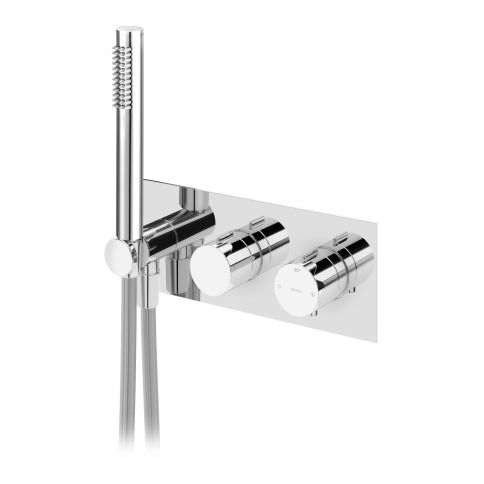 Bruma Breeze Mezclador termostático VenusQ con ducha de mano, Gunmetal