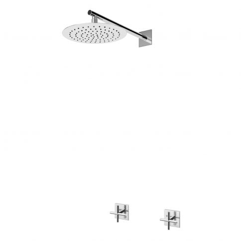 Bruma Hera Conjunto con cabezal de ducha Ø250 mm, Cromo