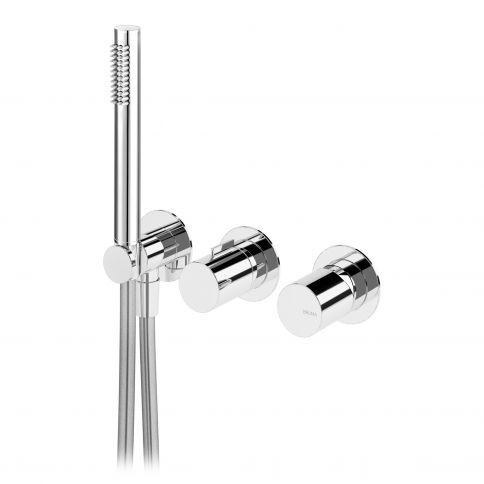 Bruma Avalon Mezclador horizontal con ducha de mano Elo, Cromo