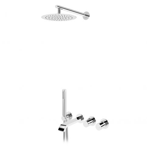 Bruma Avalon Conjunto con rociador Ø250 mm, set de teleducha Elo y caño de bañera, Amanecer