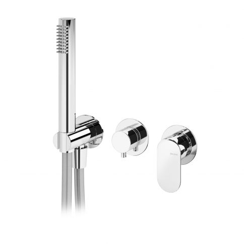 Bruma Spring Mezclador horizontal con conjunto de ducha Elo, Puesta de sol