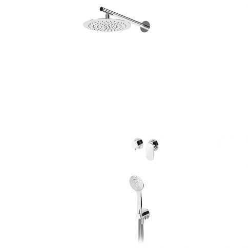 Bruma Spring Conjunto de ducha con rociador Ø250 mm y conjunto de ducha de mano Emotion, Blanco Puro