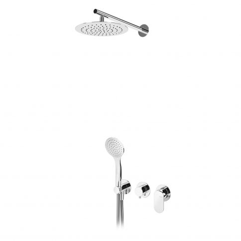 Bruma Spring Conjunto con rociador Ø250 mm y ducha de mano Emotion, Cromo