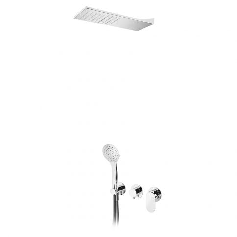 Bruma Spring Conjunto con rociador Line (Lluvia) y ducha de mano Emotion, Cielo Nocturno