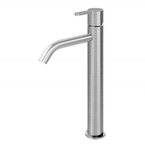 Bruma X-Alpha Mezclador para lavabos sobre encimera, Acero inoxidable satinado