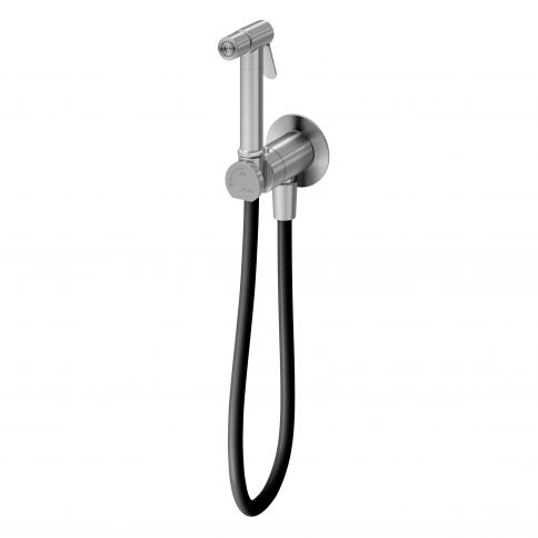 Bruma X-Alpha Grifo para bidé/inodoro, apertura de 90º, Acero inoxidable satinado