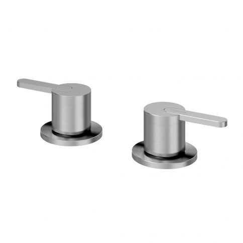 Bruma X-Alpha Mezclador de 2 orificios con 1 salida, Acero inoxidable satinado