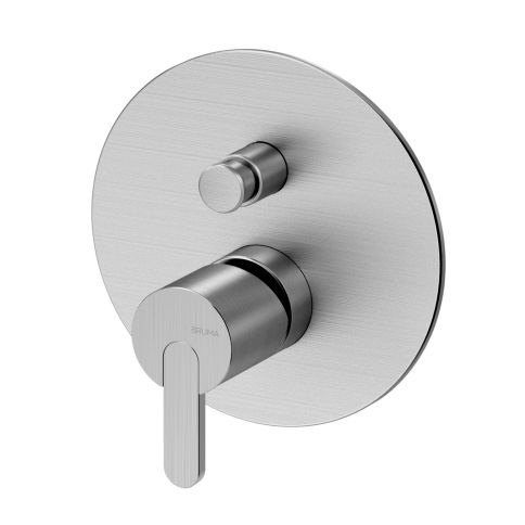 Bruma X-Alpha Mezclador empotrado con 2 salidas, Acero inoxidable satinado