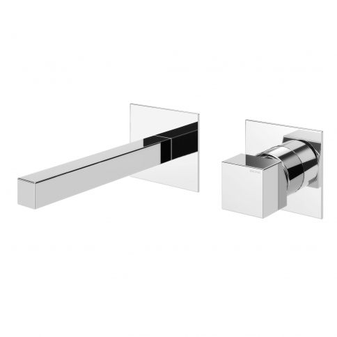 Bruma Escudo Mezclador de lavabo de pared de 2 orificios, Amanecer