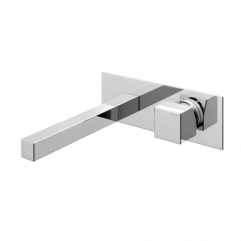 Bruma Escudo Mezclador de lavabo de pared con placa única, Cielo nocturno