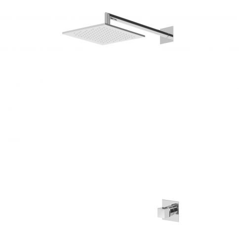 Bruma Escudo Set de ducha con rociador ABS 200x200 mm, Niebla matutina