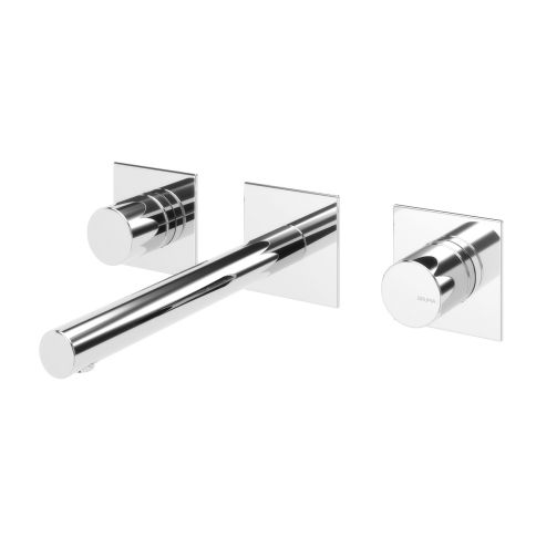 Bruma Lusa Mezclador empotrado de lavabo de 3 orificios, Gunmetal